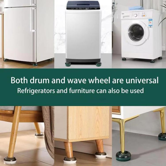 4pcs /Set Washing Machine Foot Pads Heightened Base for Refrigerators Furniture(Green)