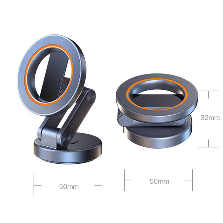 JK-319 Universal Foldable Car Cell Phone Holder Car Dashboard Rotating Magnetic Navigation Mount(Black) - Universal Car Holders by PMc TechLife | Online Shopping South Africa | PMc TechLife | Buy Now Pay Later Mobicred
