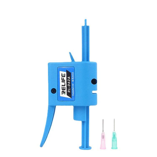 RELIFE RL-062A 10CC Manual Glue Tapper Cell Phone Repair Motherboard Soldering Oil Syringe Booster Tin Paste Syringe Pusher - free shipping - PMC Jewellery - Order now!