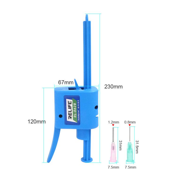 RELIFE RL-062B 30CC Manual Glue Tapper Cell Phone Repair Motherboard Soldering Oil Syringe Booster Tin Paste Syringe Pusher - free shipping - PMC Jewellery - Order now!