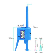 RELIFE RL-062B 30CC Manual Glue Tapper Cell Phone Repair Motherboard Soldering Oil Syringe Booster Tin Paste Syringe Pusher