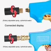 Universal High Pressure Spray Adjustable Nozzle Washer Cleaning Parts, Connector: 1/4 Quick Plug
