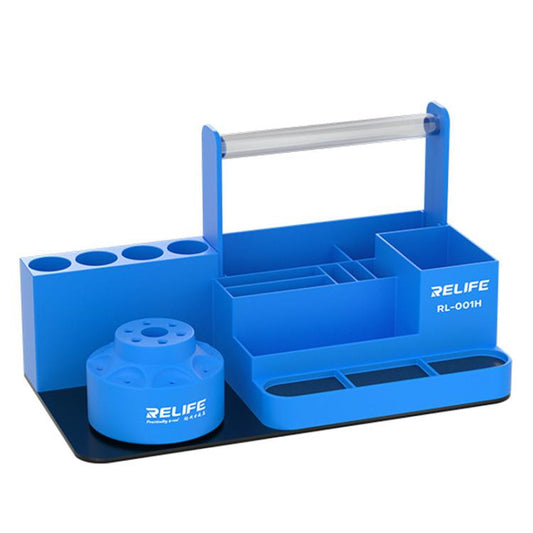 RELIFE RL-001H Rotary Organizer Cell Phone Repair Tool Parts Screwdriver Storage Rack(Blue) - free shipping - PMC Jewellery - Order now!