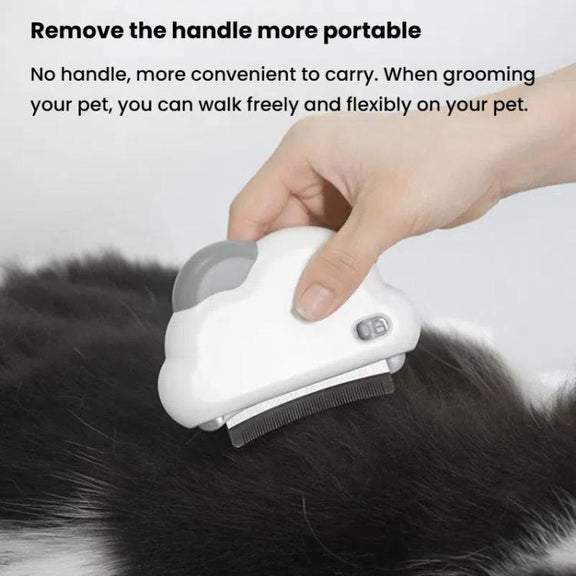 3-in-1 Pet Grooming Comb Sticky Roller for Cats and Dogs, Removes Loose Hair, Detangles, Spec: Large Straight