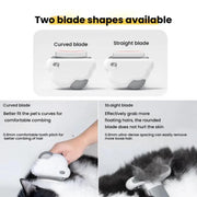 3-in-1 Pet Grooming Comb Sticky Roller for Cats and Dogs, Removes Loose Hair, Detangles, Spec: Small Curved