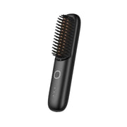 Negative Ion Hair Care Wireless Hair Straightener Portable Straight and Curly Hair Straightener(Black)