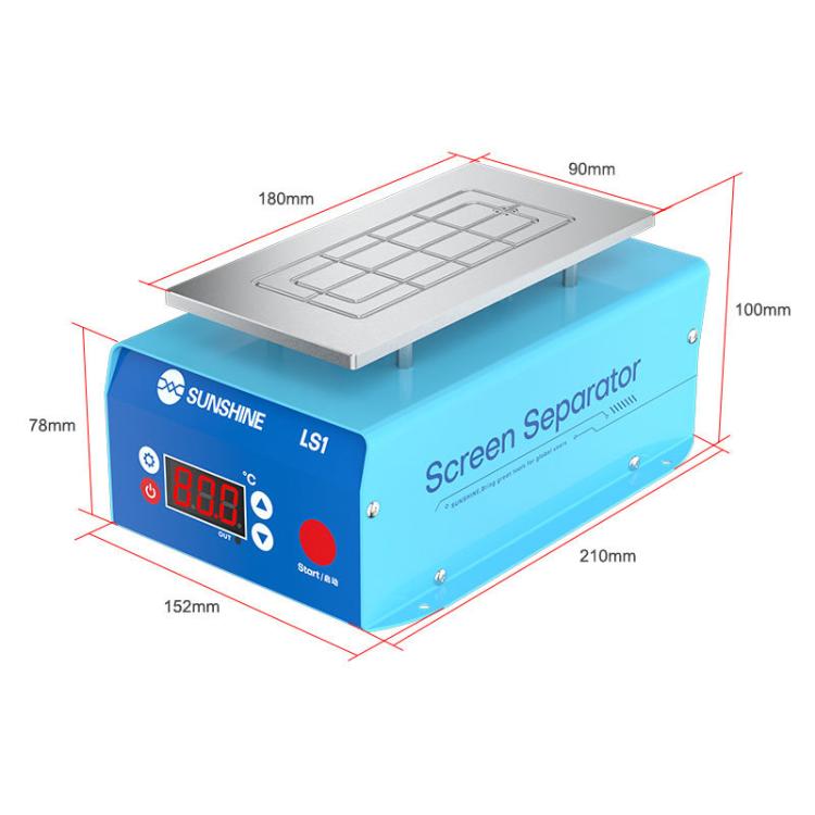 SUNSHINE LS1 Mobile Phone LCD Screen Repair Heated Separator Curved Straight Screen Frame Removal Machine - free shipping - PMC Jewellery - Order now!