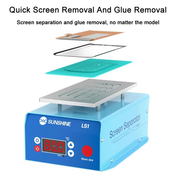SUNSHINE LS1 Mobile Phone LCD Screen Repair Heated Separator Curved Straight Screen Frame Removal Machine - free shipping - PMC Jewellery - Order now!