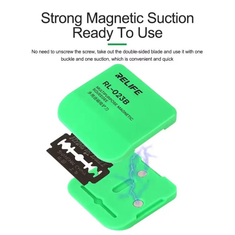 RELIFE RL-023B Multi-purpose Magnetic Spatula LCD Screen Degumming Glass Cleaning Knife - free shipping - PMC Jewellery - Order now!