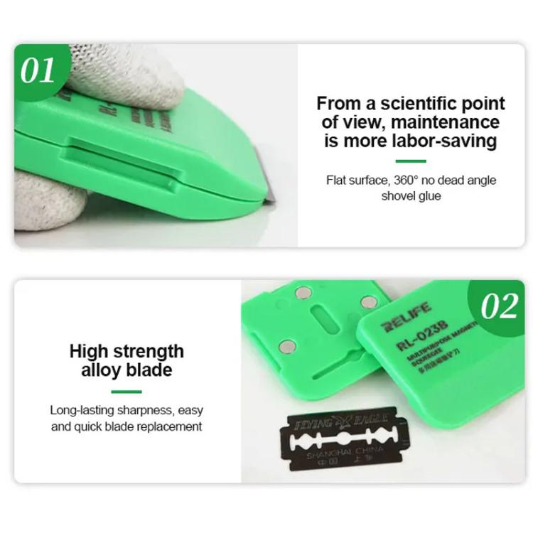 RELIFE RL-023B Multi-purpose Magnetic Spatula LCD Screen Degumming Glass Cleaning Knife - free shipping - PMC Jewellery - Order now!