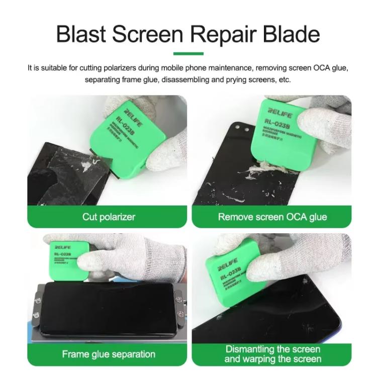 RELIFE RL-023B Multi-purpose Magnetic Spatula LCD Screen Degumming Glass Cleaning Knife - free shipping - PMC Jewellery - Order now!