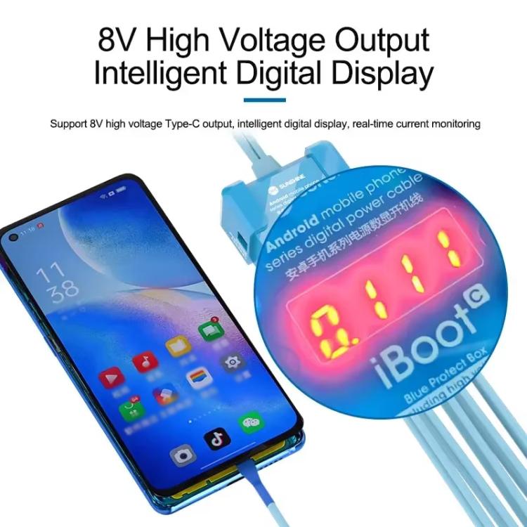 SUNSHINE iBoot C For Android 8V High Voltage Power Supply Test Boot Line Cell Phone Repair Tool Battery Cable HW Boot Cable - free shipping - PMC TechLife - Order now!