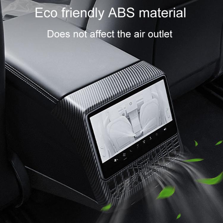 For Tesla New Model 3 / Y Car Rear Air Conditioning Vent Protection Frame, Style: Matte Carbon Pattern - Car Interior Mouldings by PMc TechLife | Online Shopping South Africa | PMc TechLife | Buy Now Pay Later Mobicred