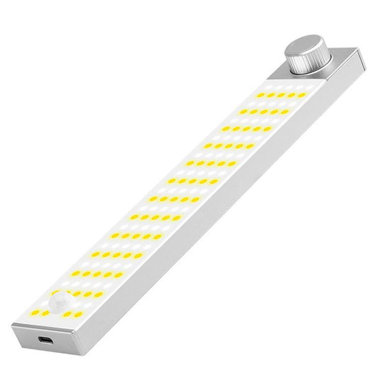 LED Cabinet Light Magnetic Motion Sensor Rechargeable Lamp 128 LEDs 3-color Temperature XN01 - Sensor LED Lights by PMC Jewellery | Online Shopping South Africa | PMC Jewellery | Buy Now Pay Later Mobicred