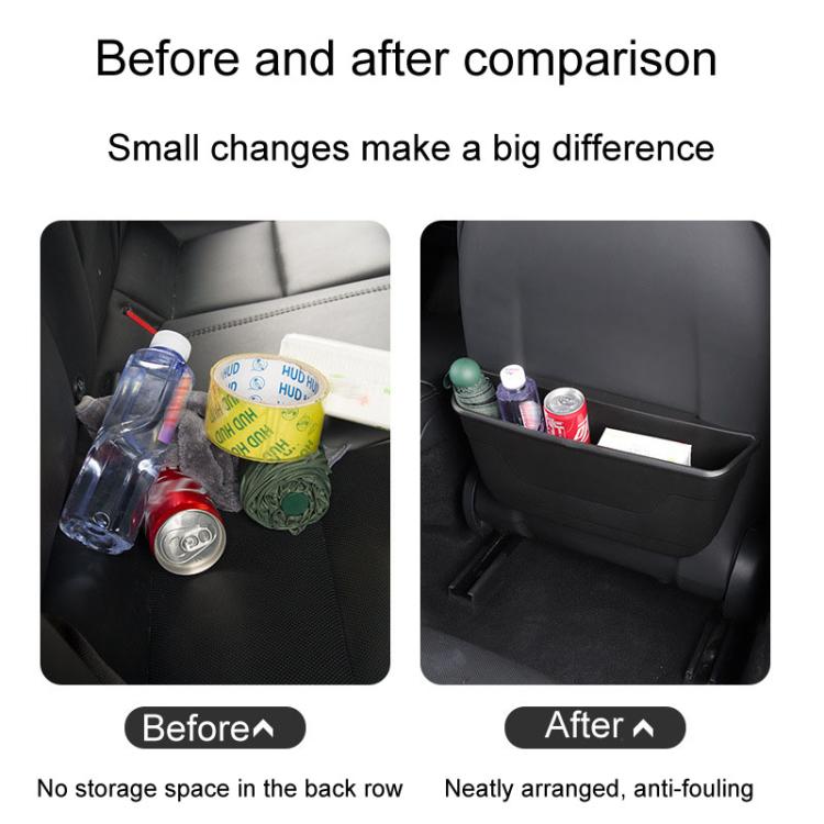 For Tesla Model 3 / Y Car Seat Rear Wet And Dry Storage Boxes - Stowing Tidying by PMc TechLife | Online Shopping South Africa | PMc TechLife | Buy Now Pay Later Mobicred