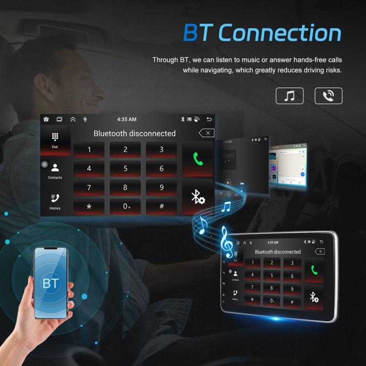 4+64G 10 Inch Android 13.0 Universal Player Car Reversing Center Control Integrated Machine(Standard) - Car MP3 & MP4 & MP5 by PMC Jewellery | Online Shopping South Africa | PMC Jewellery | Buy Now Pay Later Mobicred