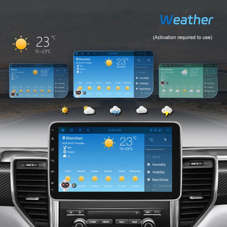 4+64G 10 Inch Android 13.0 Universal Player Car Reversing Center Control Integrated Machine(Standard) - Car MP3 & MP4 & MP5 by PMC Jewellery | Online Shopping South Africa | PMC Jewellery | Buy Now Pay Later Mobicred