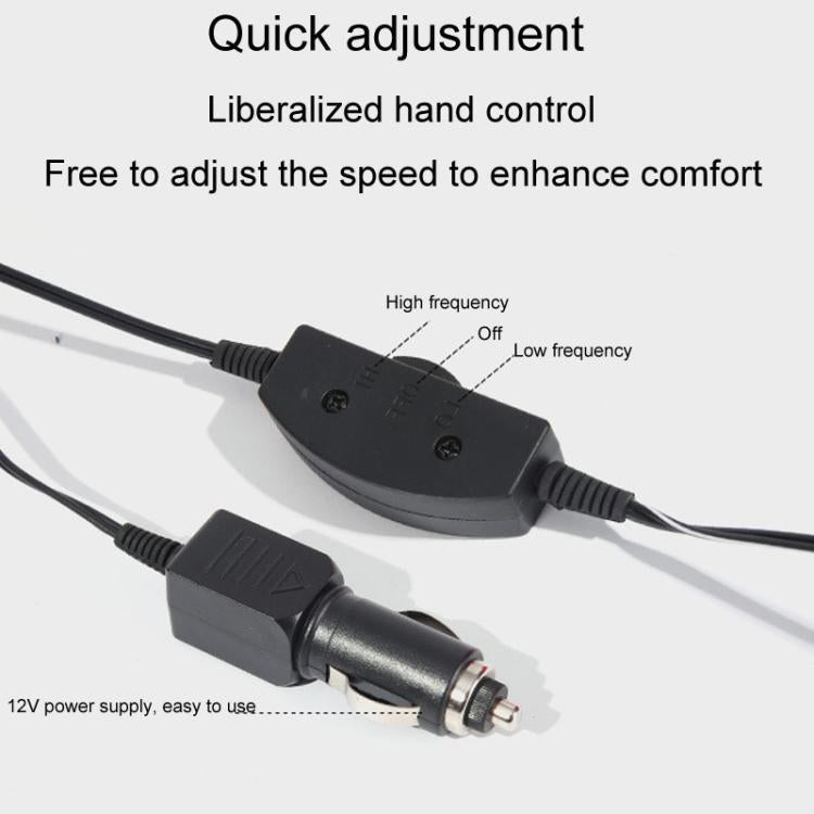 Automotive Universal Electrical Massage Lumbar Cushion Car Lumbar Support Pad(Black) - Seat Accessories by PMc TechLife | Online Shopping South Africa | PMc TechLife | Buy Now Pay Later Mobicred