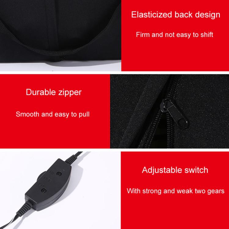 Automotive Universal Electrical Massage Lumbar Cushion Car Lumbar Support Pad(Black) - Seat Accessories by PMc TechLife | Online Shopping South Africa | PMc TechLife | Buy Now Pay Later Mobicred