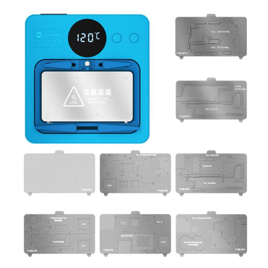 SUNSHINE SS-T12B 9 In 1 Mobile Phone Motherboard Smart Repair Heating Platform Kit Support IP7G-16PM/Android Universal - free shipping - PMC Jewellery - Order now!