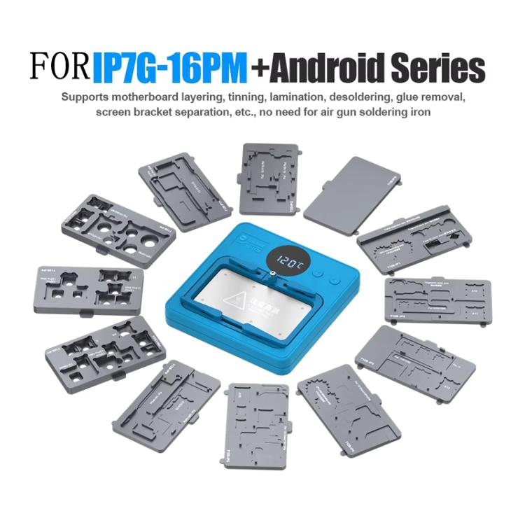 SUNSHINE SS-T12B 13 In 1 Mobile Phone Motherboard Smart Repair Heating Platform Kit Support IP7G-16PM/Android Universal - free shipping - PMC TechLife - Order now!