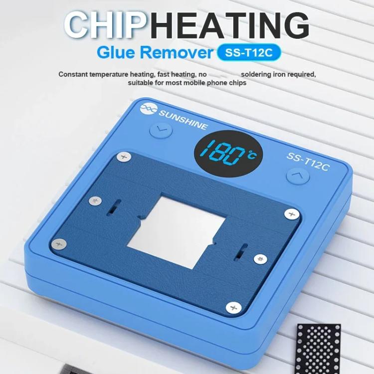 SUNSHINE SS-T12C IC Chip Heating Glue Remover Mobile Phone Repair Chip Fast Heating Efficient Glue Removal Tool - free shipping - PMc TechLife - Order now!