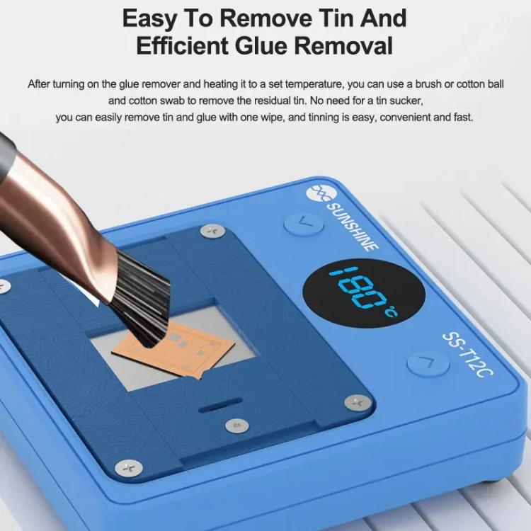 SUNSHINE SS-T12C IC Chip Heating Glue Remover Mobile Phone Repair Chip Fast Heating Efficient Glue Removal Tool - free shipping - PMc TechLife - Order now!