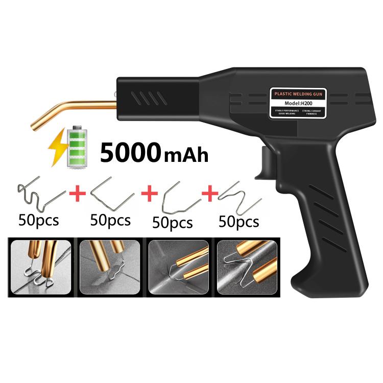 Rechargeable Car Bumper Plastic Repair Welding Machine, Specification: Black+200 Welding Nails - Hand Tool Sets by PMc TechLife | Online Shopping South Africa | PMc TechLife | Buy Now Pay Later Mobicred