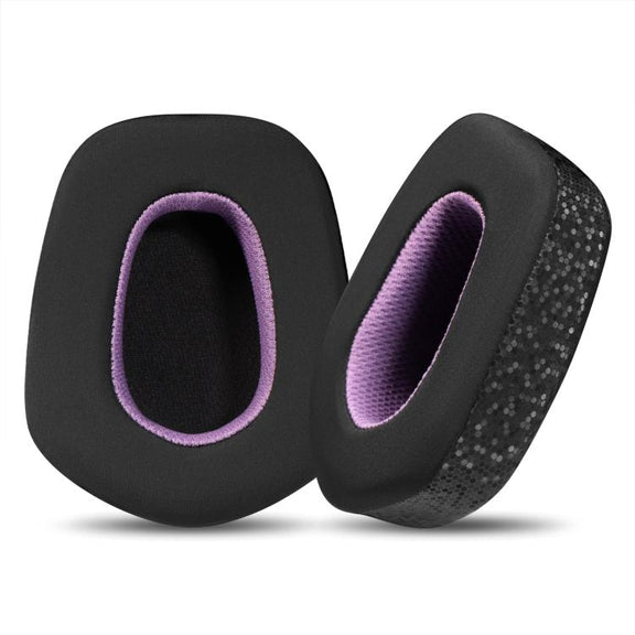 For Logitech G733 LIGHTSPEED Headset 1pair Ear Pads Sponge Soft Cushion, Color: Ice Feeling Black Purple