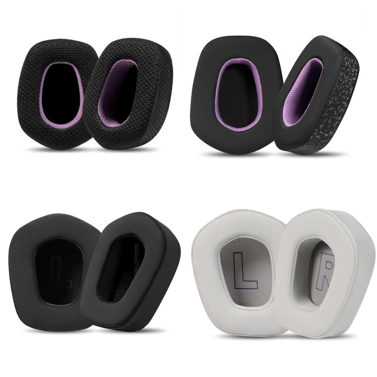 For Logitech G733 LIGHTSPEED Headset 1pair Ear Pads Sponge Soft Cushion, Color: Weaving Black Purple