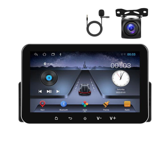 7 inch Horizontal Screen Android 13.0 Single Spindle Universal Car Multimedia Player, Style: Standard+Camera+Mic