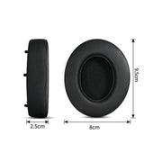 For iKF T1 / T1 Pro Headphone 1pair Earpads Earmuffs Sponge Cover(Black)
