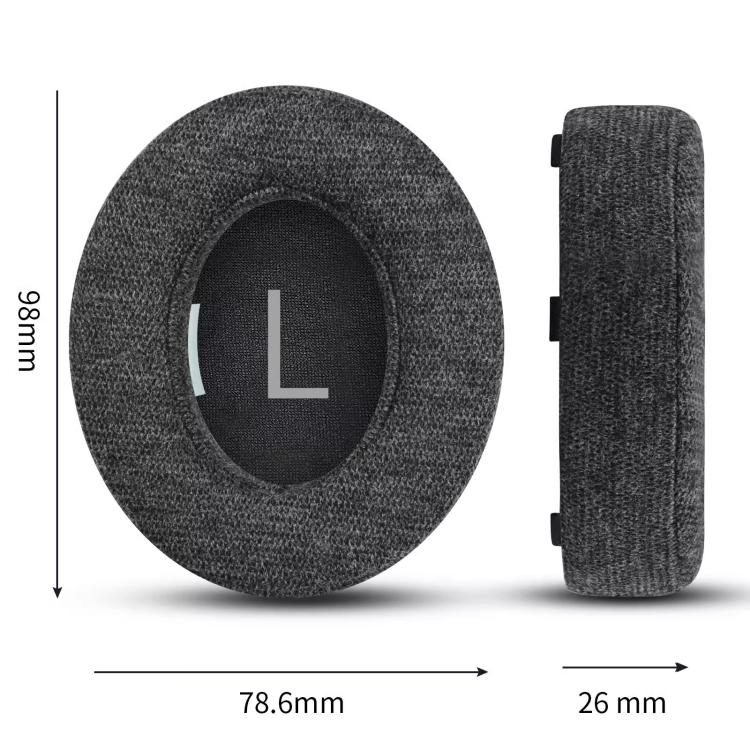 For Bose NC700 Headphones 1pair Cotton Earpads Earmuffs Sponge Cover(Black)