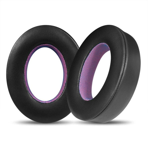For Bose NC700 Headphone 1pair Lambskin Earpads Contrast Color Earmuffs Sponge Cover(Black Purple)