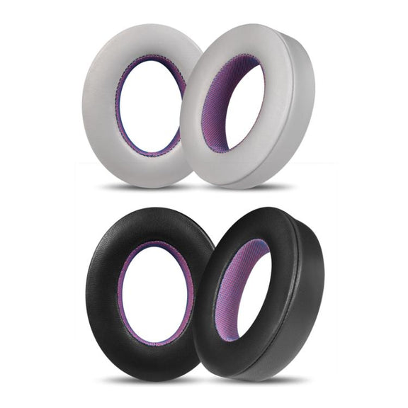 For Bose NC700 Headphone 1pair Lambskin Earpads Contrast Color Earmuffs Sponge Cover(Gray Purple)