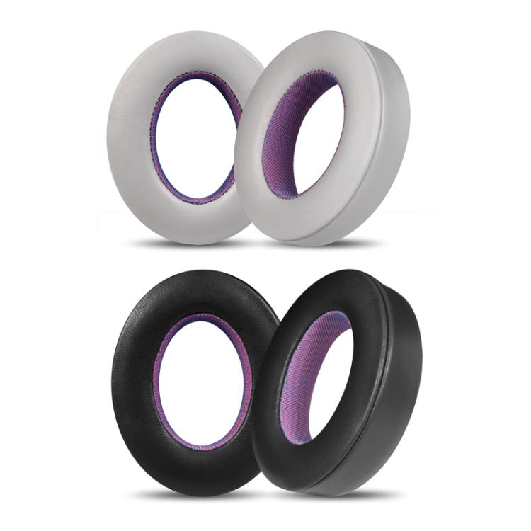 For Bose NC700 Headphone 1pair Lambskin Earpads Contrast Color Earmuffs Sponge Cover(Gray Purple)