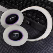 For Bose NC700 Headphone 1pair Lambskin Earpads Contrast Color Earmuffs Sponge Cover(Black Purple)