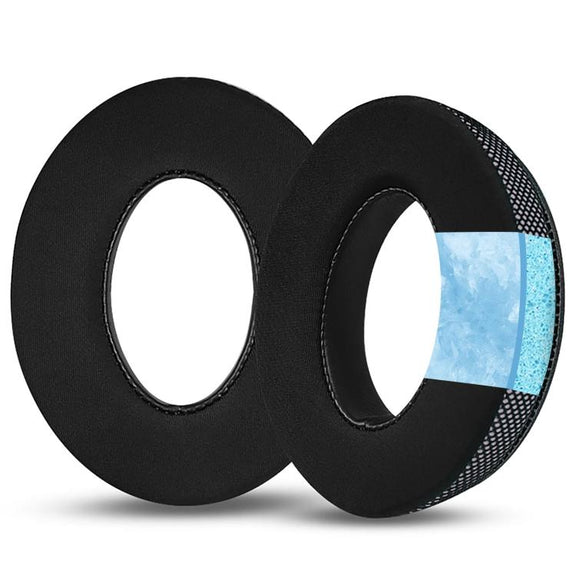 For BOSE QC35 QC45 QC25 Headphone 1pair Gel Ice Earpads Earmuffs Sponge Cover(Purple Net)