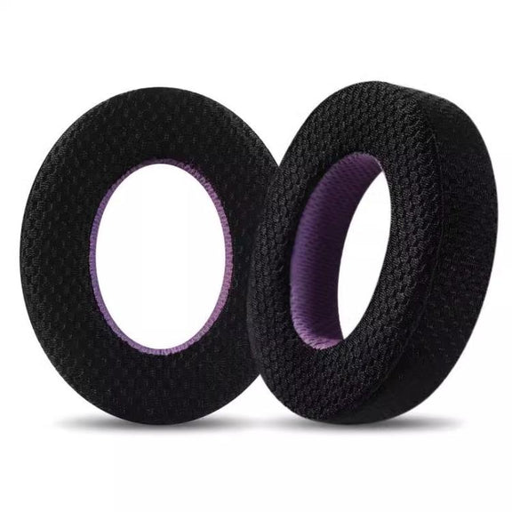 For Bose NC700 Headphone 1pair Ice Gel Ear Pads Earmuffs Protective Cover(Breathable Mesh Black Purple)