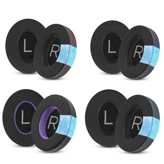 For Bose NC700 Headphone 1pair Ice Gel Ear Pads Earmuffs Protective Cover(Honeycomb Ice Black Blue)