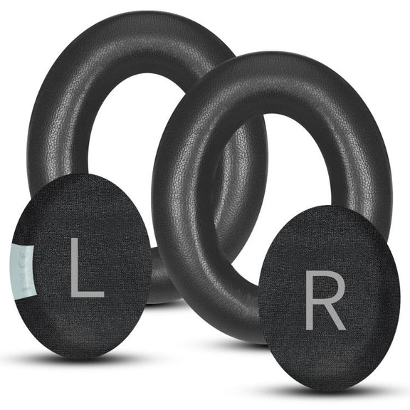 For Bose NC700 Headset 1pair Lambskin Earpads Sponge Cover Earmuffs(Black)