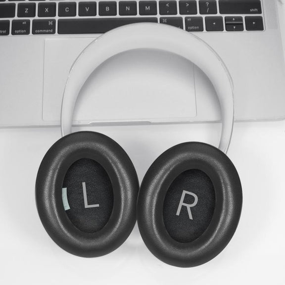 For Bose NC700 Headset 1pair Lambskin Earpads Sponge Cover Earmuffs(White)