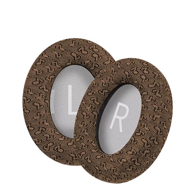 For BOSE NC700 Headphone 1pair Ear Pads Musical Note Design Cloth Ear Cushions(Yellow) - Earmuff & Pad by PMc TechLife | Online Shopping South Africa | PMc TechLife | Buy Now Pay Later Mobicred