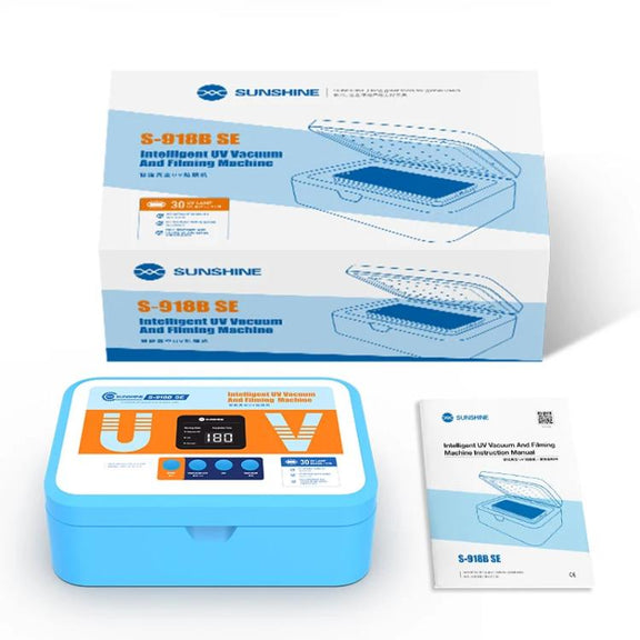 SUNSHINE S-918B SE Intelligent UV Light Curing Film Vacuum Laminator UV Curing + Vacuum Holding Machine For Film Application Repair Tool