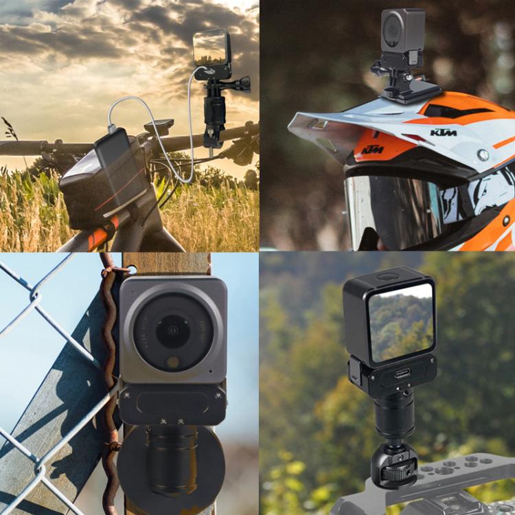 For DJI Osmo Action 2 Camera Magnetic Charging Base with 1/4 Inch & Arri Hole, Spec: Set C - free shipping - PMC TechLife - Order now!