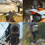 For DJI Osmo Action 2 Camera Magnetic Charging Base with 1/4 Inch & Arri Hole, Spec: Set C