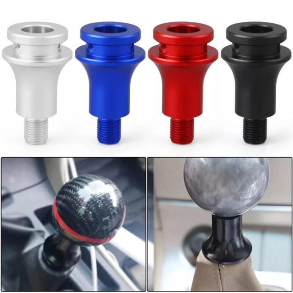 For M12 x 1.25 Car Modified Gear-Head Thread Converter Gear Lever Adapter(Red)
