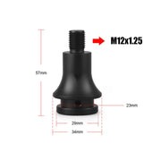 For M12 x 1.25 Car Modified Gear-Head Thread Converter Gear Lever Adapter(Silver)