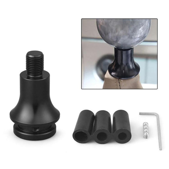 For M12 x 1.25 Car Modified Gear-Head Thread Converter Gear Lever Adapter(Silver)