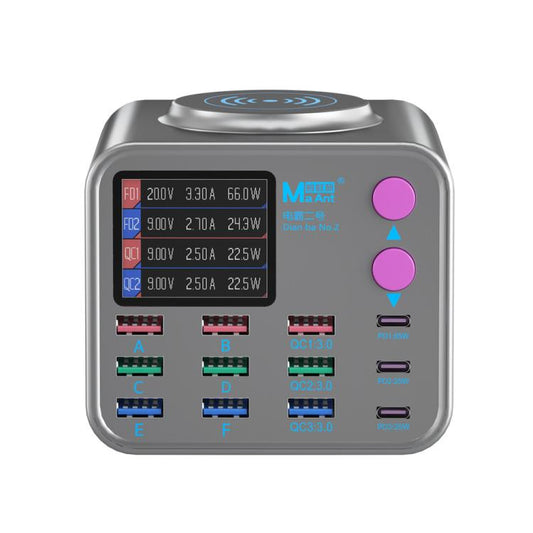 MaAnt DianBa No.2 USB Multi-port Mobile Phone Repair Desktop Charging Station EU Plug - free shipping - PMC Jewellery - Order now!